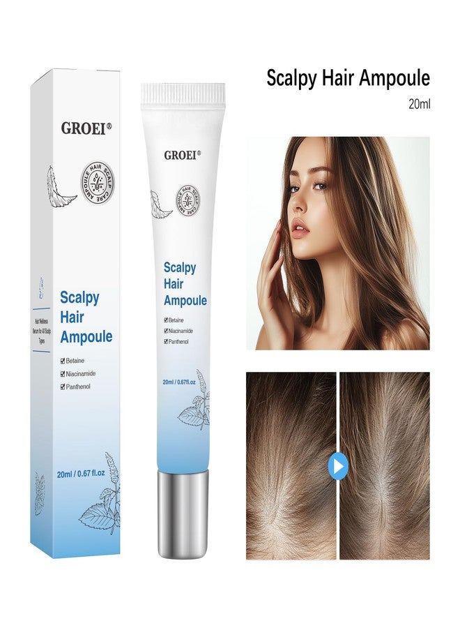 GROEI Scalp Hair Growth Serum for Thinning Hair – Niacinamide & Panthenol Formula for Stronger-Looking Strands: Lightweight Daily Scalp Treatment for Men & Women, 20ml (2PCS) - Image 3